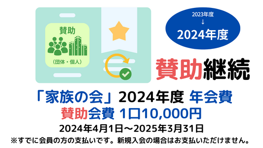 継続会員(賛助会員)-年会費(2024年度)